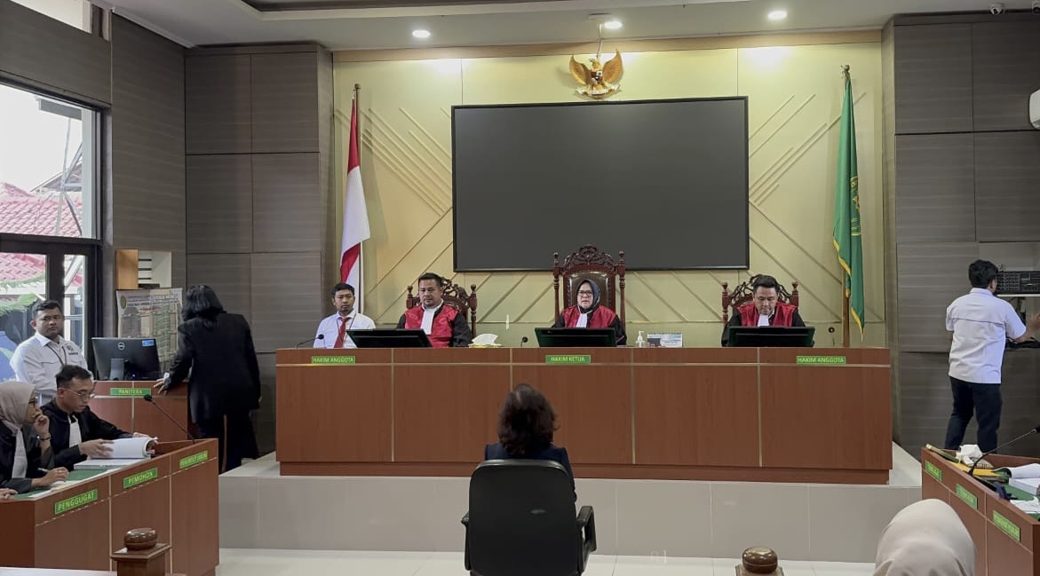 Sidang pemalsuan tanda tangan di Pengadilan Negeri Karawang. istimewa