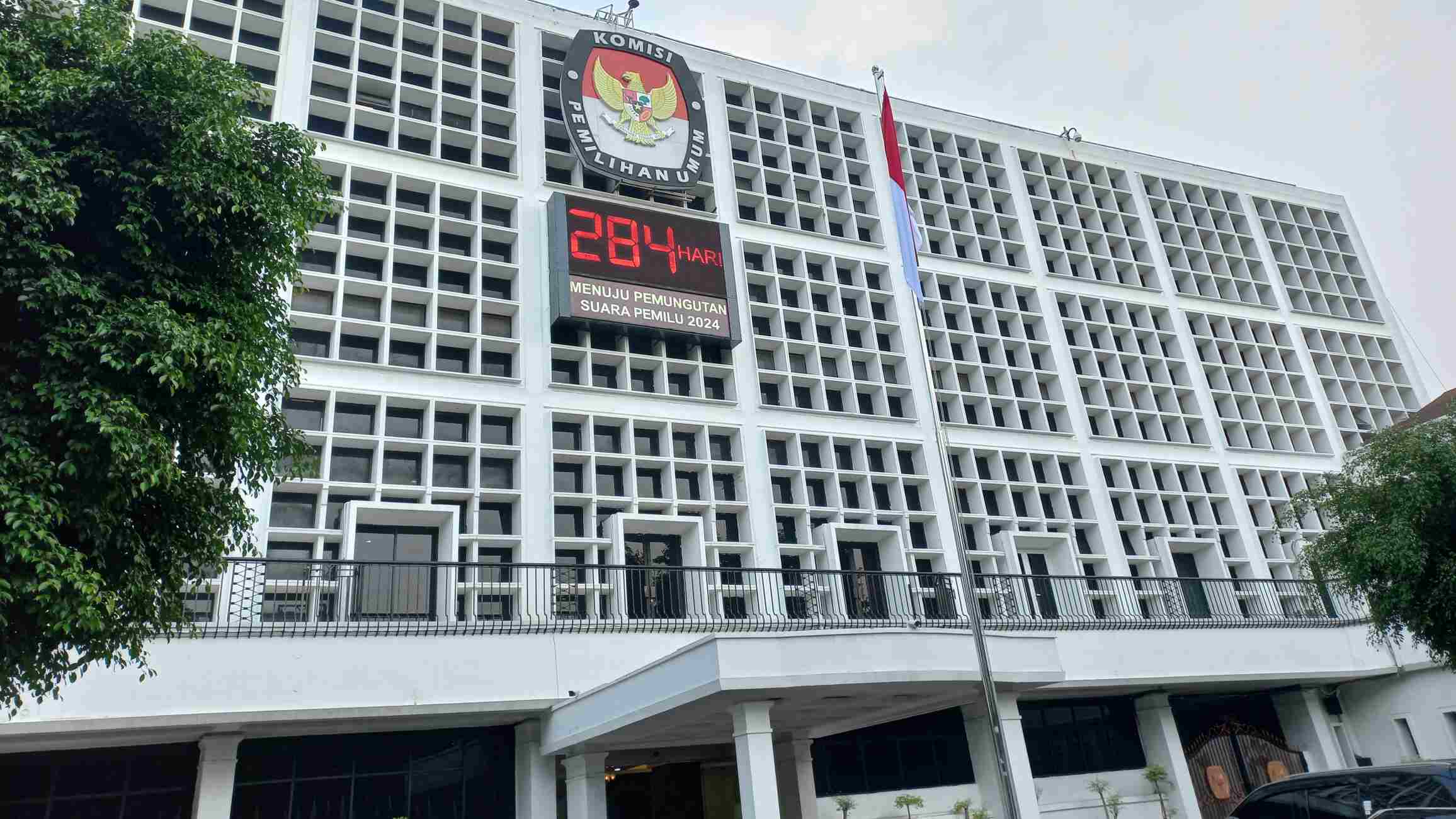 Gedung KPU RI (SinPo.id/ Khaerul Anam)