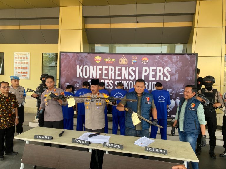 Konferensi pers Polres Sukoharjo (SinPo.id/ Humas Polri)