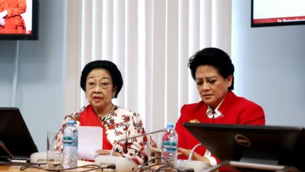 Presiden kelima RI Megawati Soekarnoputri saat mengisi kuliah umum di St. Petersburg University, Rusia. (SinPo.id/Dok. PDIP)