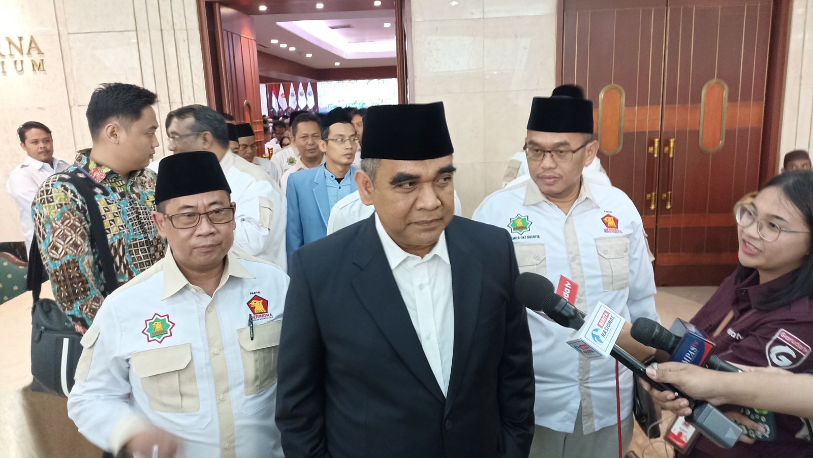 Sekjen Partai Gerindra Ahmad Muzani. (SinPo.id/Sigit Nuryadin​​​​​​​)