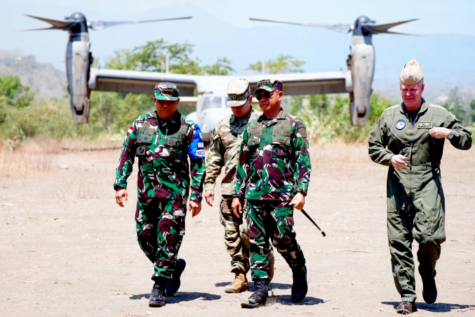 Panglima TNI Tinjau Join Strike Latgabma Super Garuda Shield 2024 (SinPo.id/Puspen TNI)