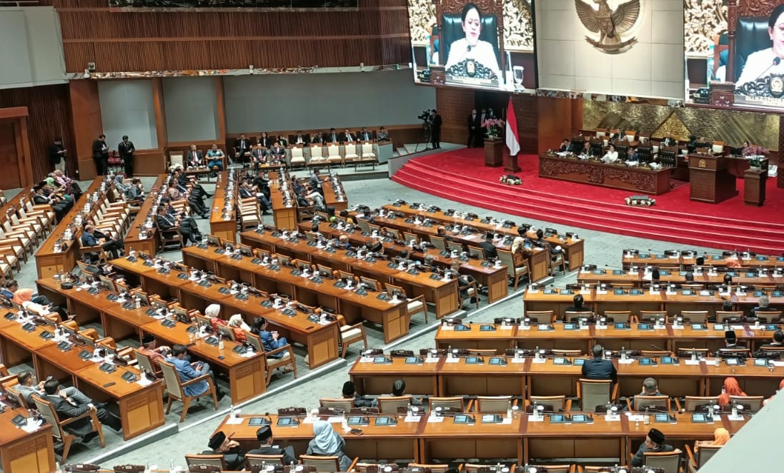 Rapat Paripurna DPR RI Penutupan Masa Persidangan I Tahun Sidang 2024-2025 (SinPo.id/Galuh)