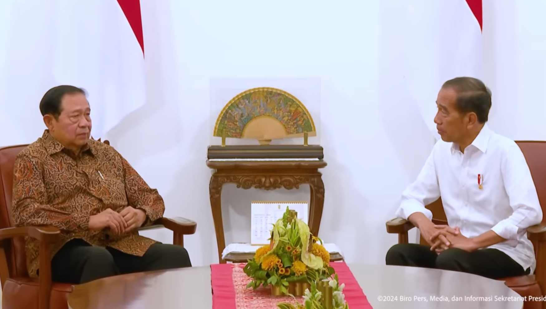 Mantan Presiden SBY bertemu Presiden Jokowi (SinPo.id/Setpres)