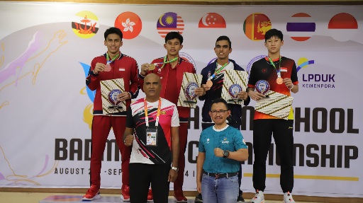 Indonesia berhasil menjadi juara umum di ajang Asian School Badminton Championship (ASBC) 2024 (SinPo.id/Kemenpora)