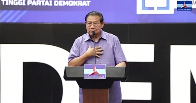 Ketua Majelis Tinggi Partai Demokrat Susilo Bambang Yudhoyono. (SinPo.id/tangkap layar)