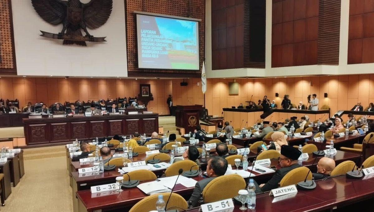 Sidang Paripurna DPD RI di Kompleks Parlemen. (SinPo.id/Antara)