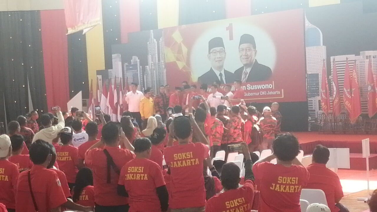 RK menghadiri Konsolidasi Pemenangan RIDO oleh SOKSI DKI Jakarta (SinPo.id/ Tio Pirnando)