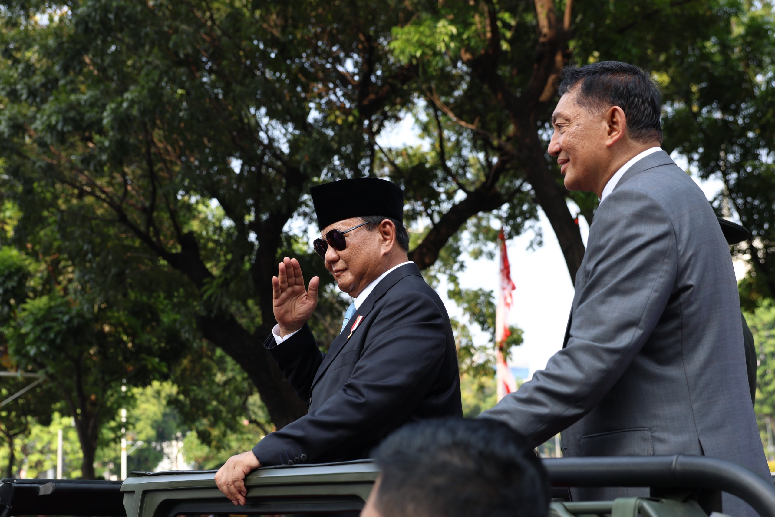 Presiden Prabowo bersama Menhan Sjafrie Sjamsoeddin (SinPo.id/Media Gerindra)