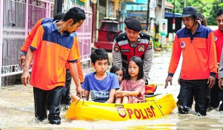 Ilustrasi banjir