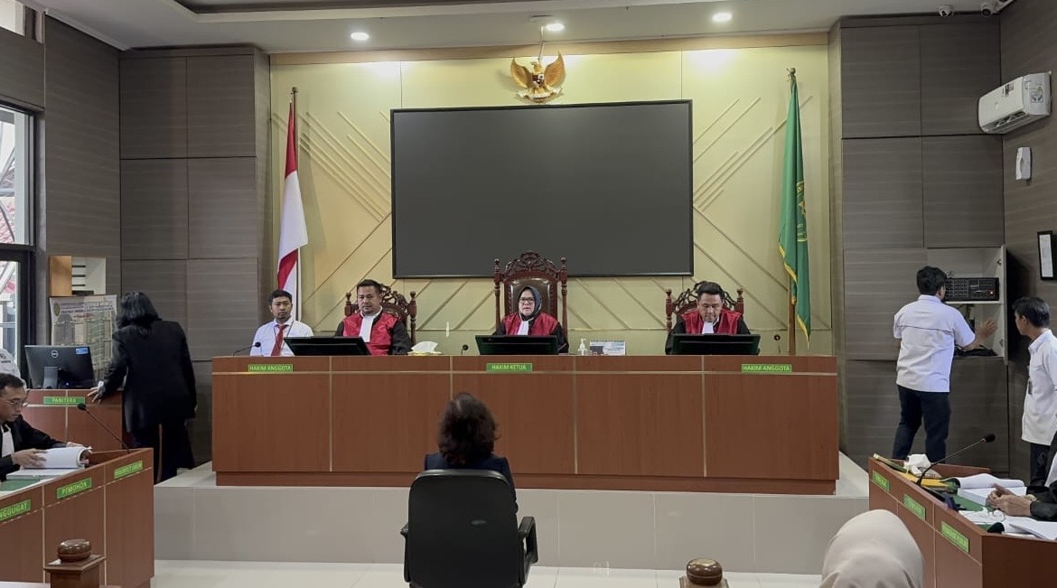 Sidang kasus pemalsuan tanda tangan di PN Karawang. Istimewa