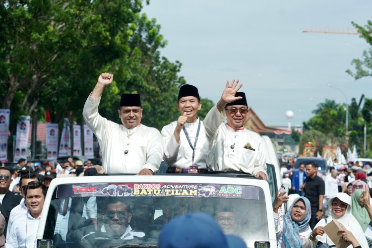 Pasangan calon Gubernur dan Wakil Gubernur Riau 2024 M Nasir - Wardan. (SinPo.id/Istimewa)