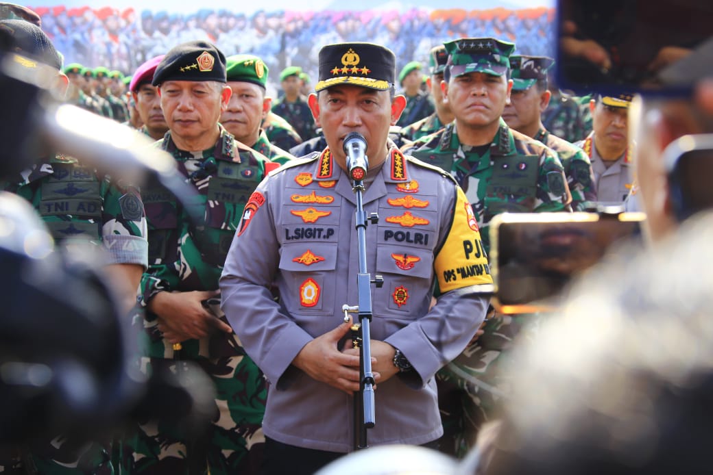 Kapolri Jenderal Listyo Sigit Prabowo di Monas (SinPo.id/Dok.Polri)