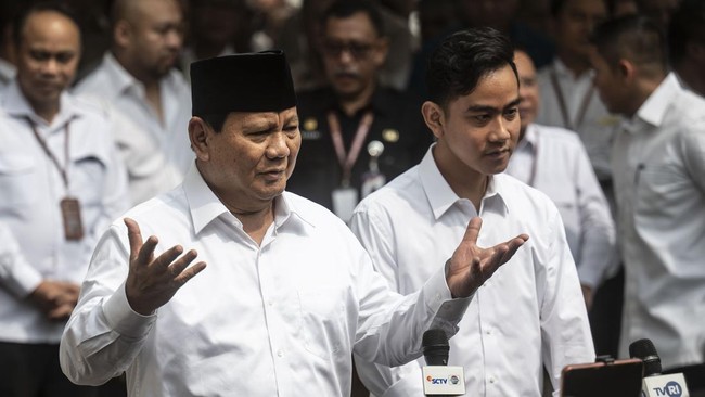 Presiden Terpilih Prabowo Subianto dan Wakil Presiden Terpilih Gibran Rakabuming Raka. (SinPo.id/Antara)