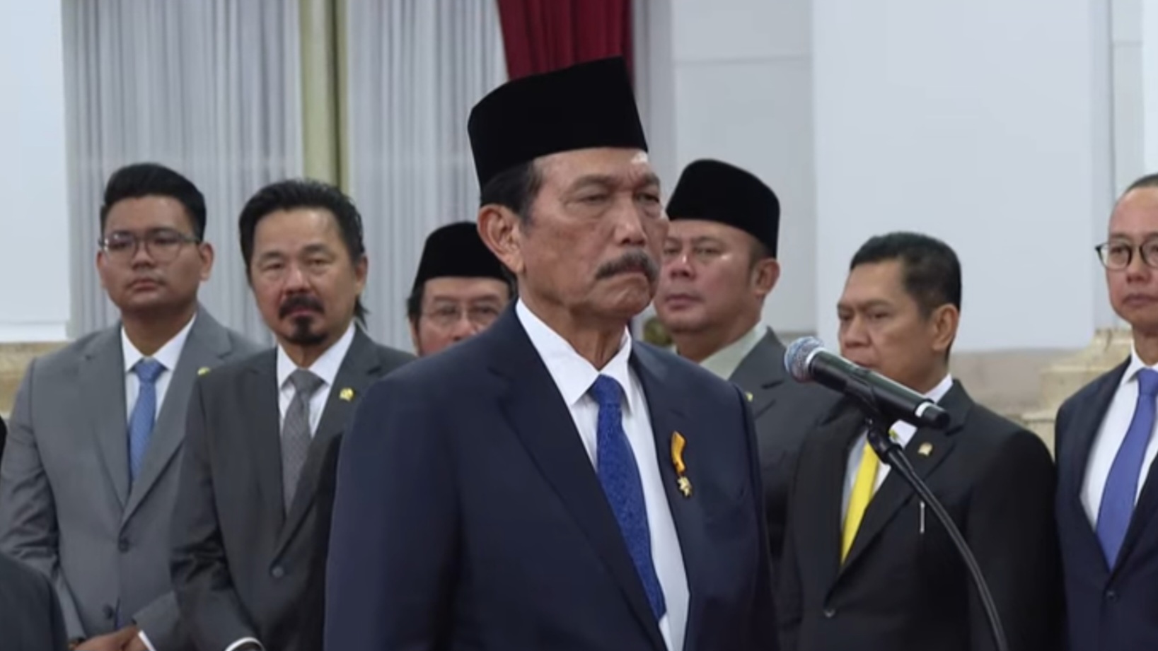 Luhut Binsar Panjaitan, Ketua Dewan Ekonomi Nasional (SinPo.id/YouTube Setpres)