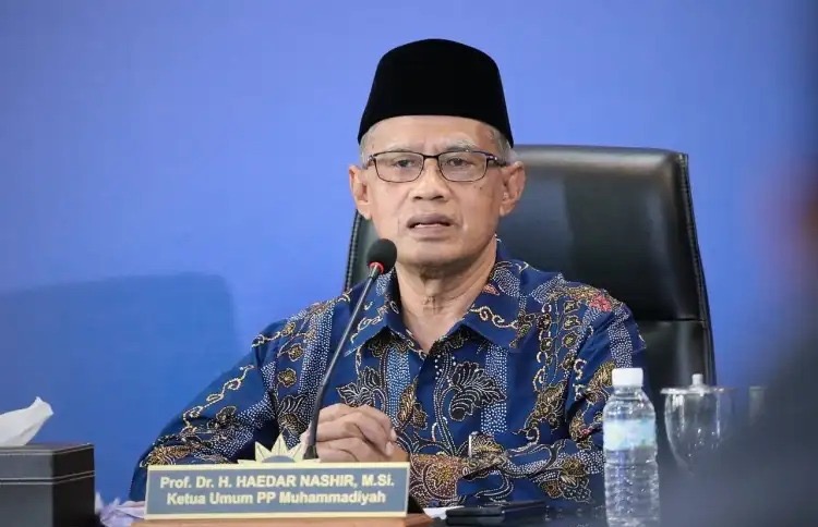 Ketua Umum PP Muhammadiyah Haedar Nashir. (SinPo.id/dok. Muhammadiyah)