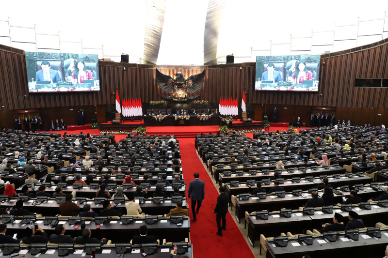 Sidang paripurna MPR RI (SinPo.id/ Ashar)