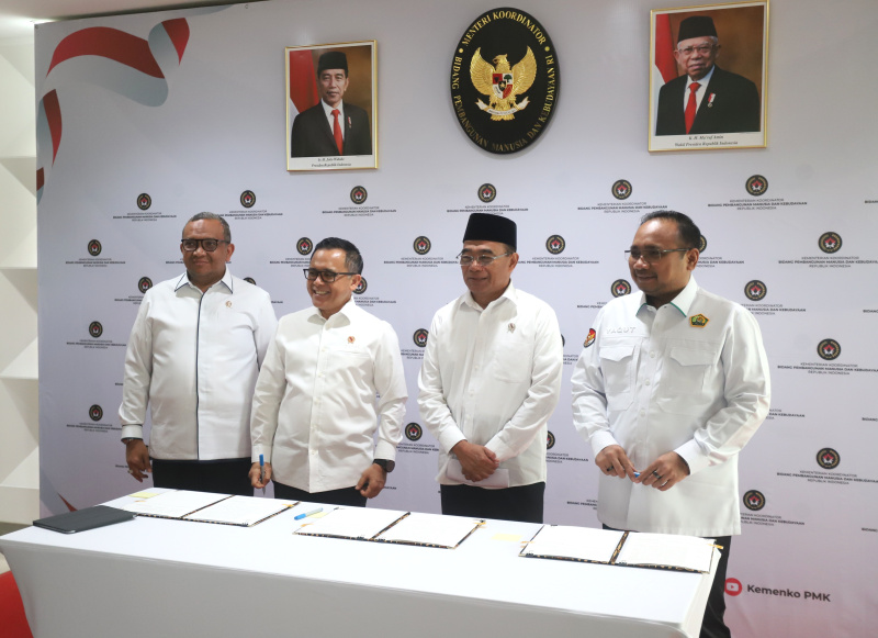 Penandatanganan SKB Hari Libur dan Cuti Bersama 2025 (SinPo.id/Ashar)