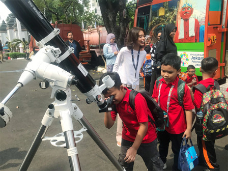 Planetarium Jakarta Ajak Pengunjung JID Expo Melihat Keindahan Astronomi (SinPo.id/Beritajakarta)