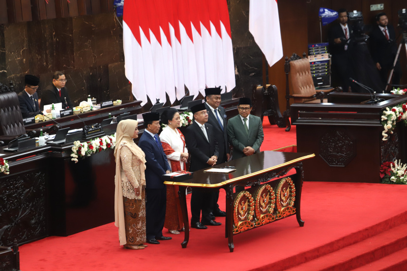 Presiden Jokowi hadiri sidang pelantikan DPR RI periode 2024-2029 (Ashar/SinPo.id)