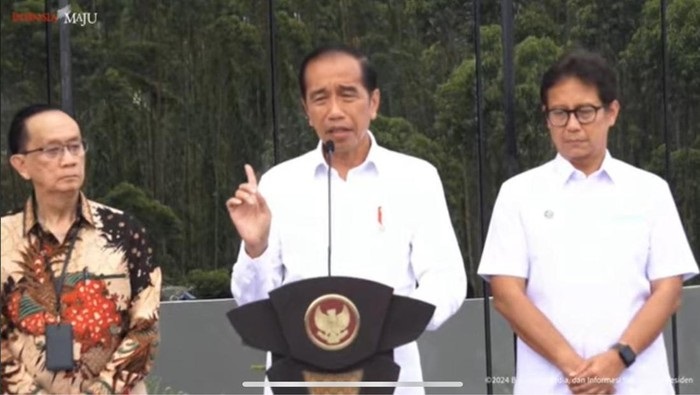 Presiden Jokowi meresmikan RS Hermina Nusantara (SinPo.id/ Tangkapan layar)