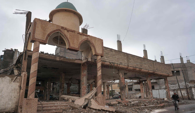 Serangan Israel di Masjid Deir al-Balah pada April 2024 lalu. (SinPo.id/AFP)