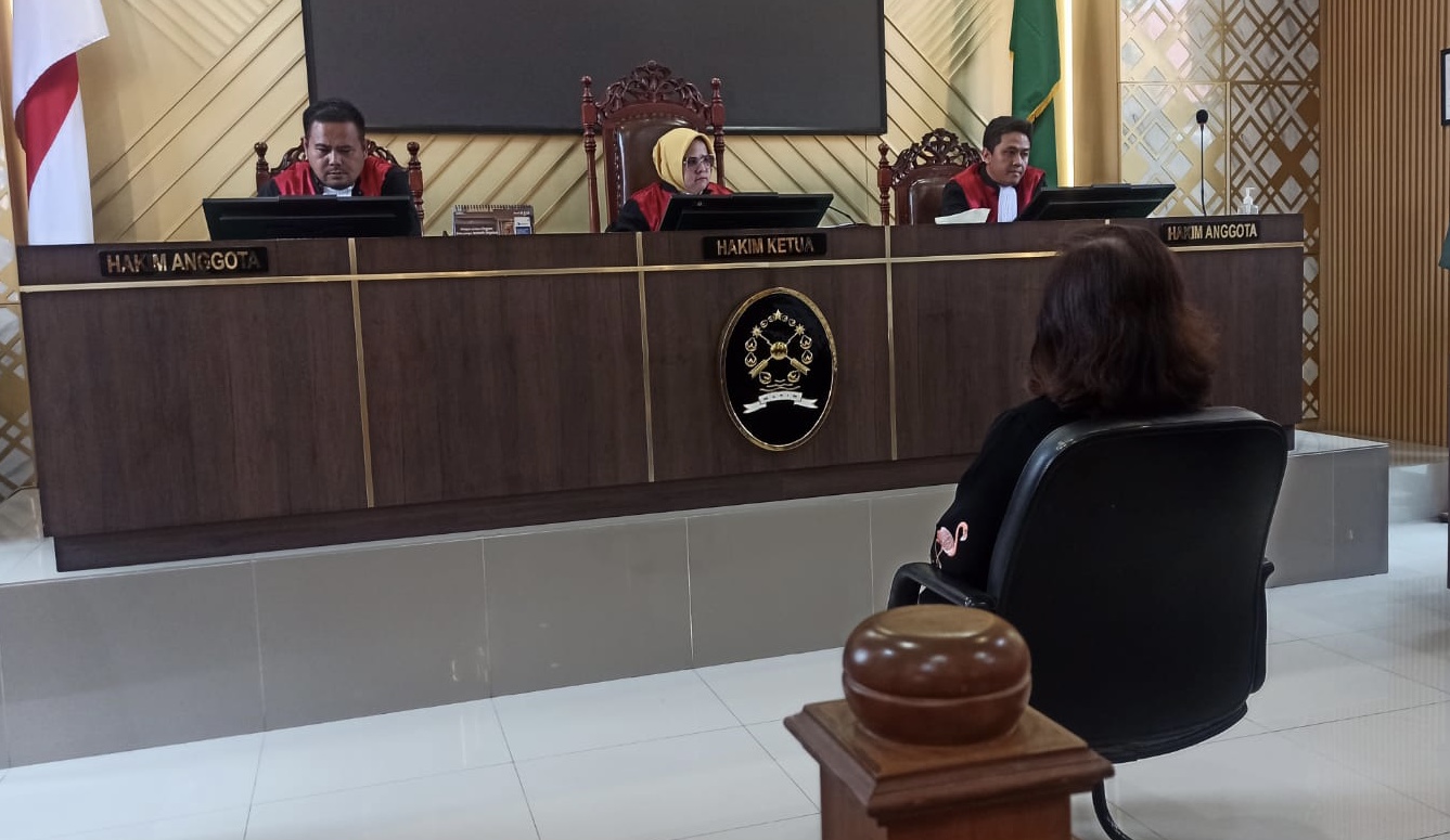 Sidang lanjutan pemalsuan tanda tangan di PN Karawang. Istimewa.