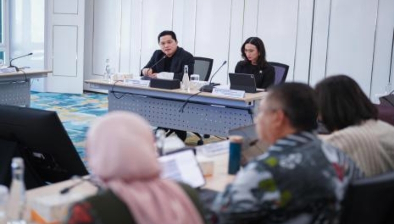 Menteri BUMN Erick Thohir dan Menpar Widiyanti Putri Wardhana (SinPo.id/ Dok. Kemen BUMN)