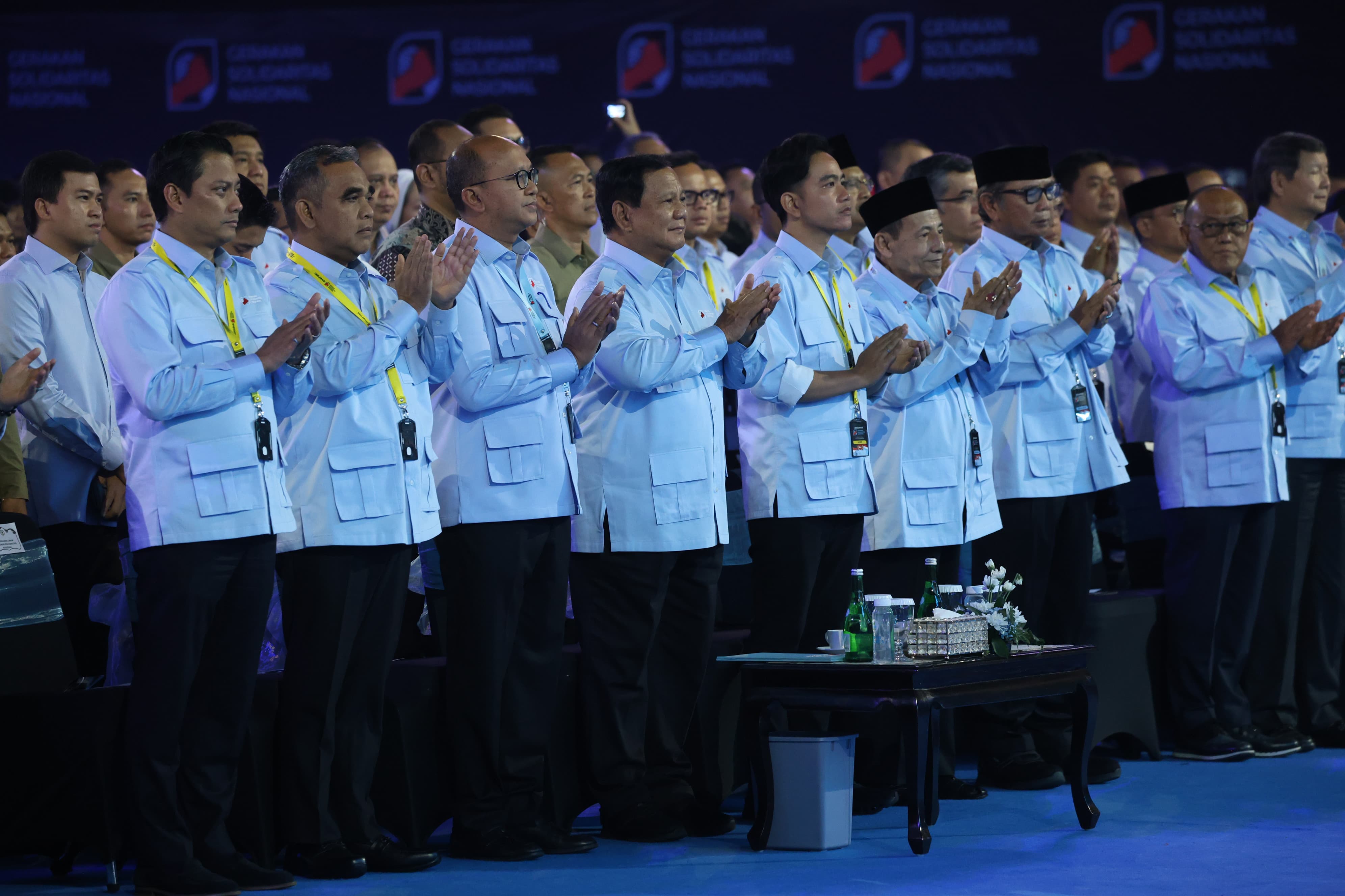 Presiden Prabowo Subianto di acara deklarasi GSN (SinPo.id/ Tangkapan layar)