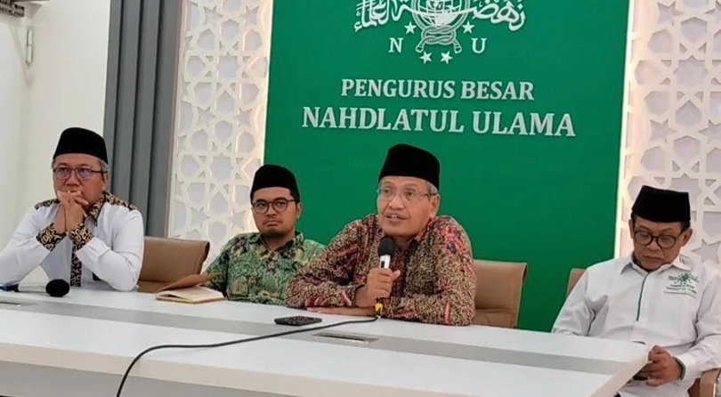 Konpers PBNU persiapan forum humanitarian Islam (SinPo.id/ Dok. NU)