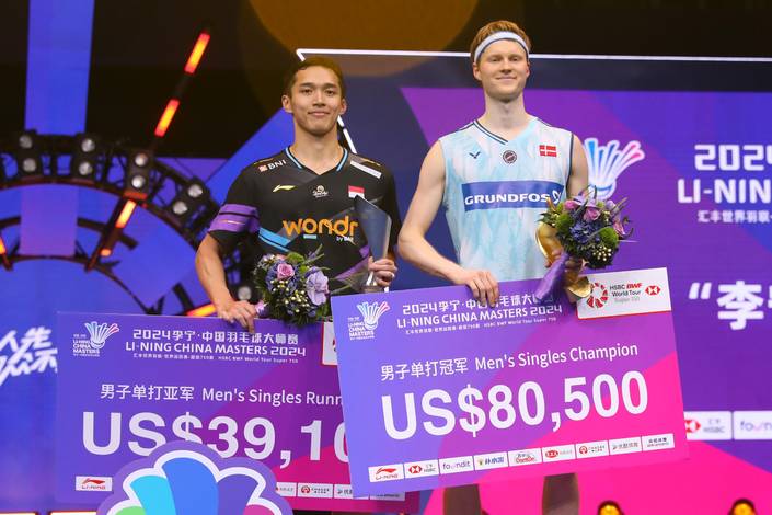 Jonatan Christie & Anders Antonsen (Humas PP PBSI)