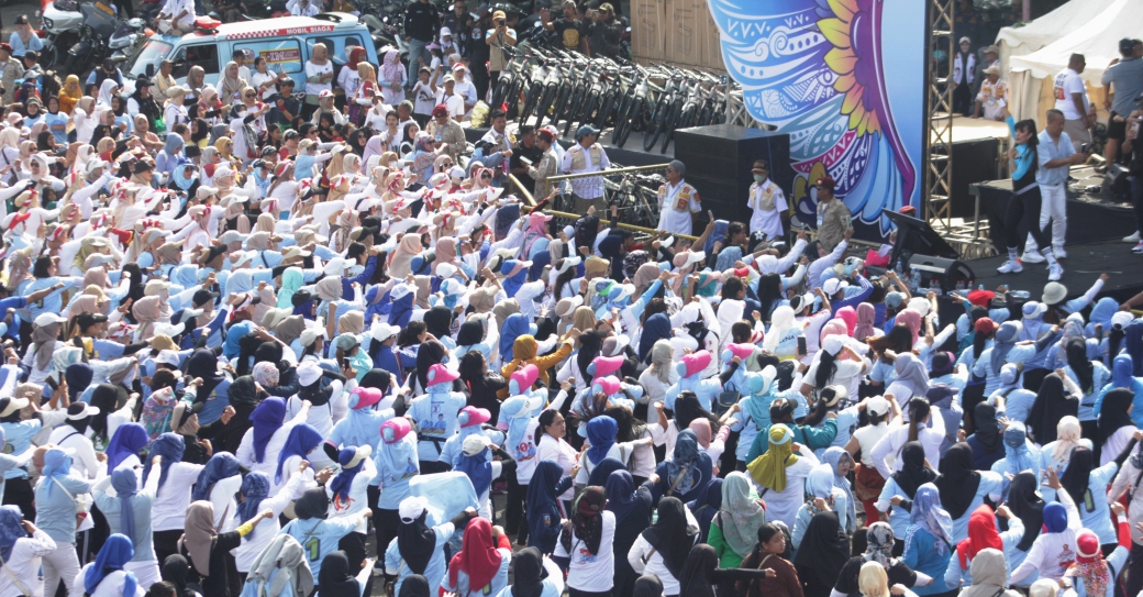 Kampanye Akbar pasangan Calon Bupati dan Wakil Bupati Bogor, Rudy Susmanto - Jaro Ade (SinPo.id/Tim Rudy-Jaro)