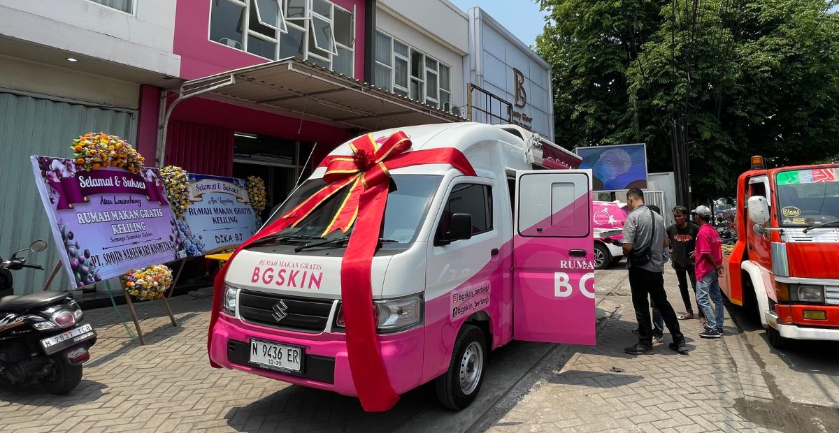 Mobil yang digunakan BGSKIN sebagai Rumah Makan Gratis Keliling (Sinpo.id/BGSKIN)