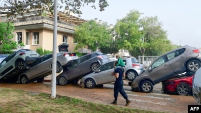 Banjir Bandang landa Valencia, Spanyol. (SinPo.id/AFP)