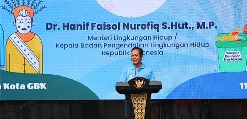 Menteri Lingkungan Hidup Hanif Faisol Nurofiq. (SinPo.id/dok. KLH)