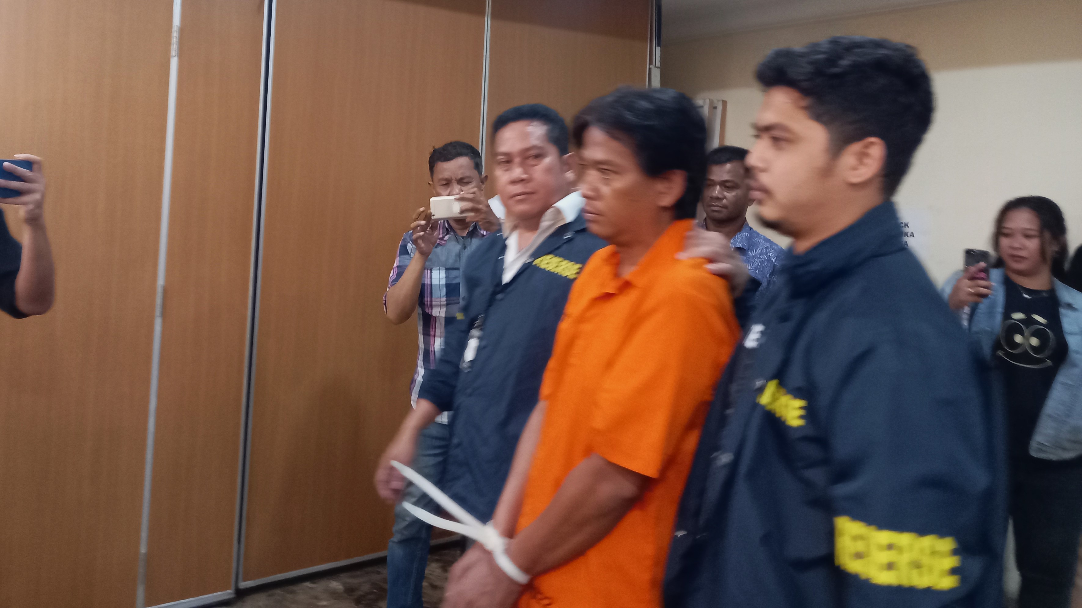 Fauzan Fahmi, tersangka kasus mutilasi wanita di Jakarta Utara (SinPo.id/Firdausi)