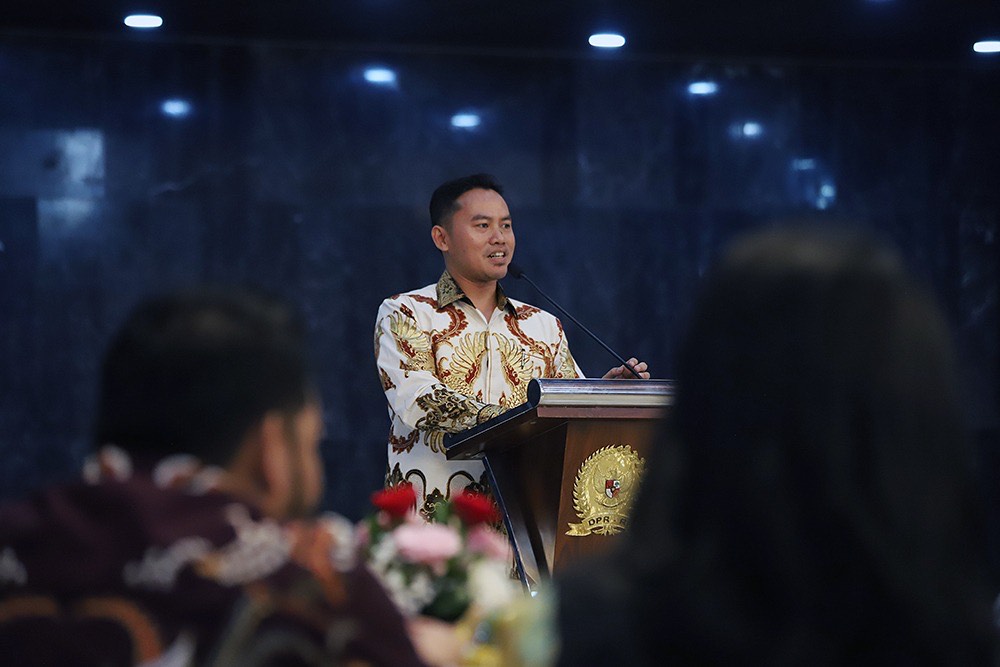 Ketua KWP Ariawan di acara Pengukuhan Kepengurusan KWP 2024-2026 (SinPo.id/ Dok. KWP)