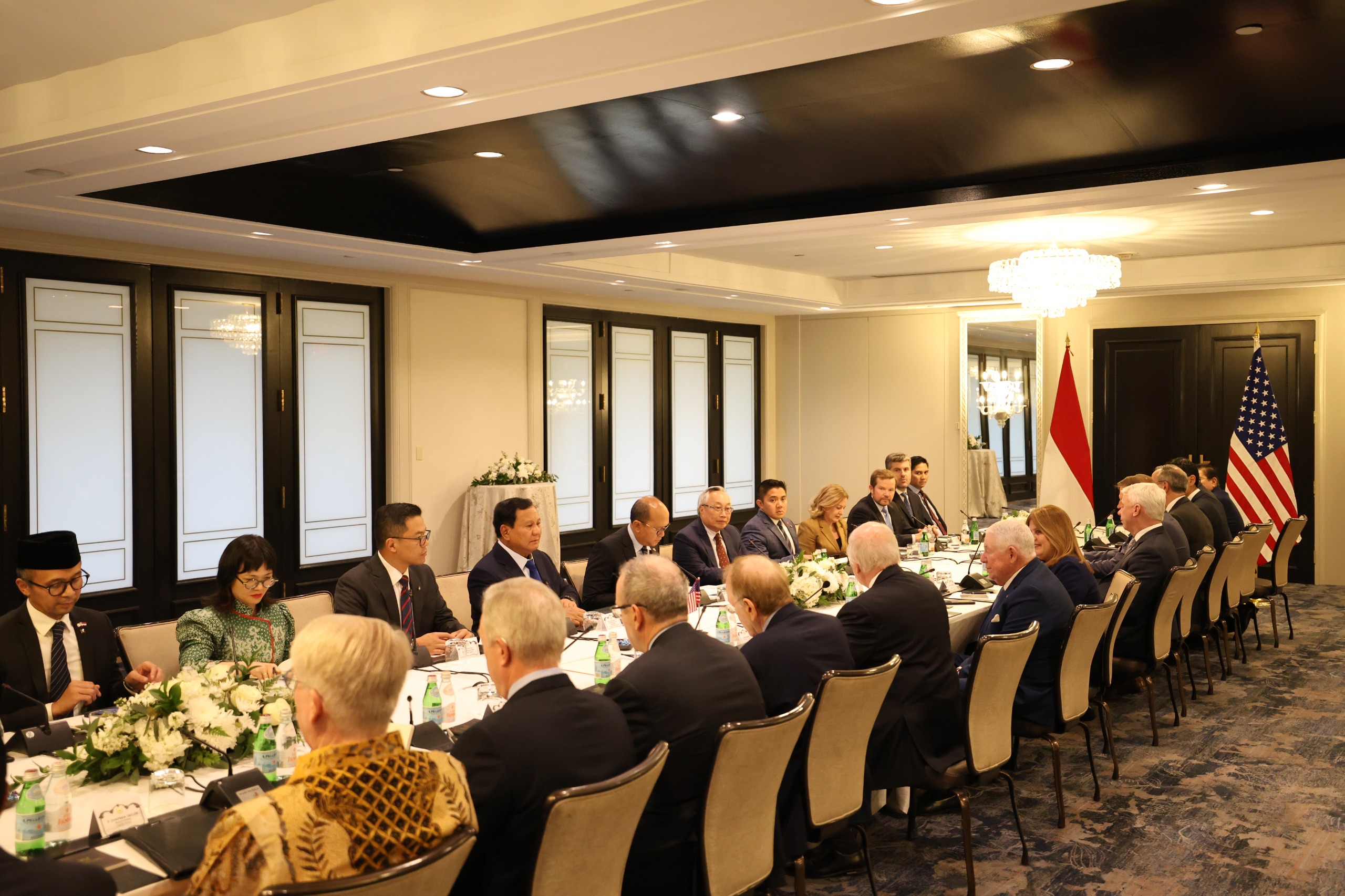 Presiden RI Prabowo Subianto melakukan pertemuan dengan The United States Indonesia Society (USINDO). (SinPo.id/Tim Media)