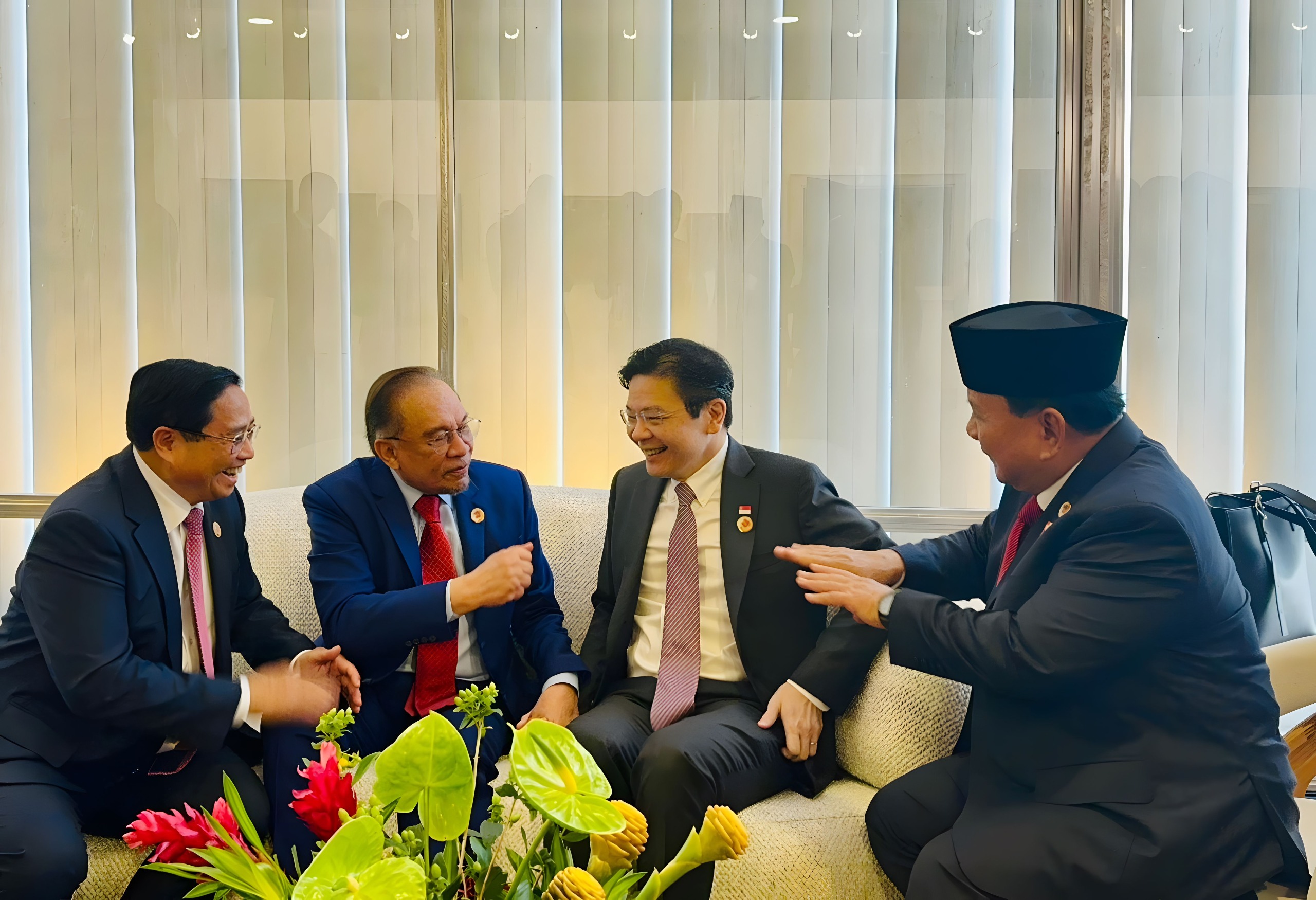 Presiden Prabowo bertemu Pemimpin Negara Asia Tenggara di KTT G20 Brasil (SinPo.id/tim Media Prabowo)