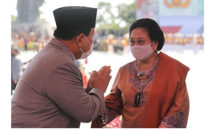 Presiden Prabowo Subianto bersama Megawati Soekarnoputri (SinPo.id/ Instagram)