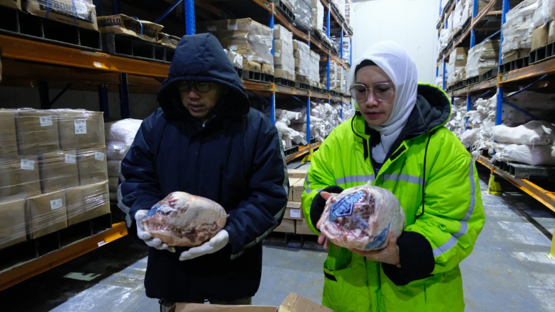 Kementan sidak gudang importir daging domba di Depok (SinPo.id/ Dok. Kementan)