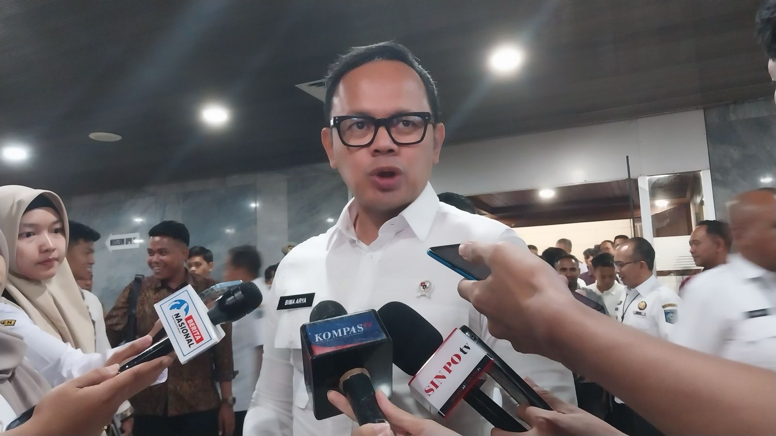 Wakil Menteri dalam Negeri (Mendagri) Bima Arya. (SinPo.id/Galuh Ratnatika)