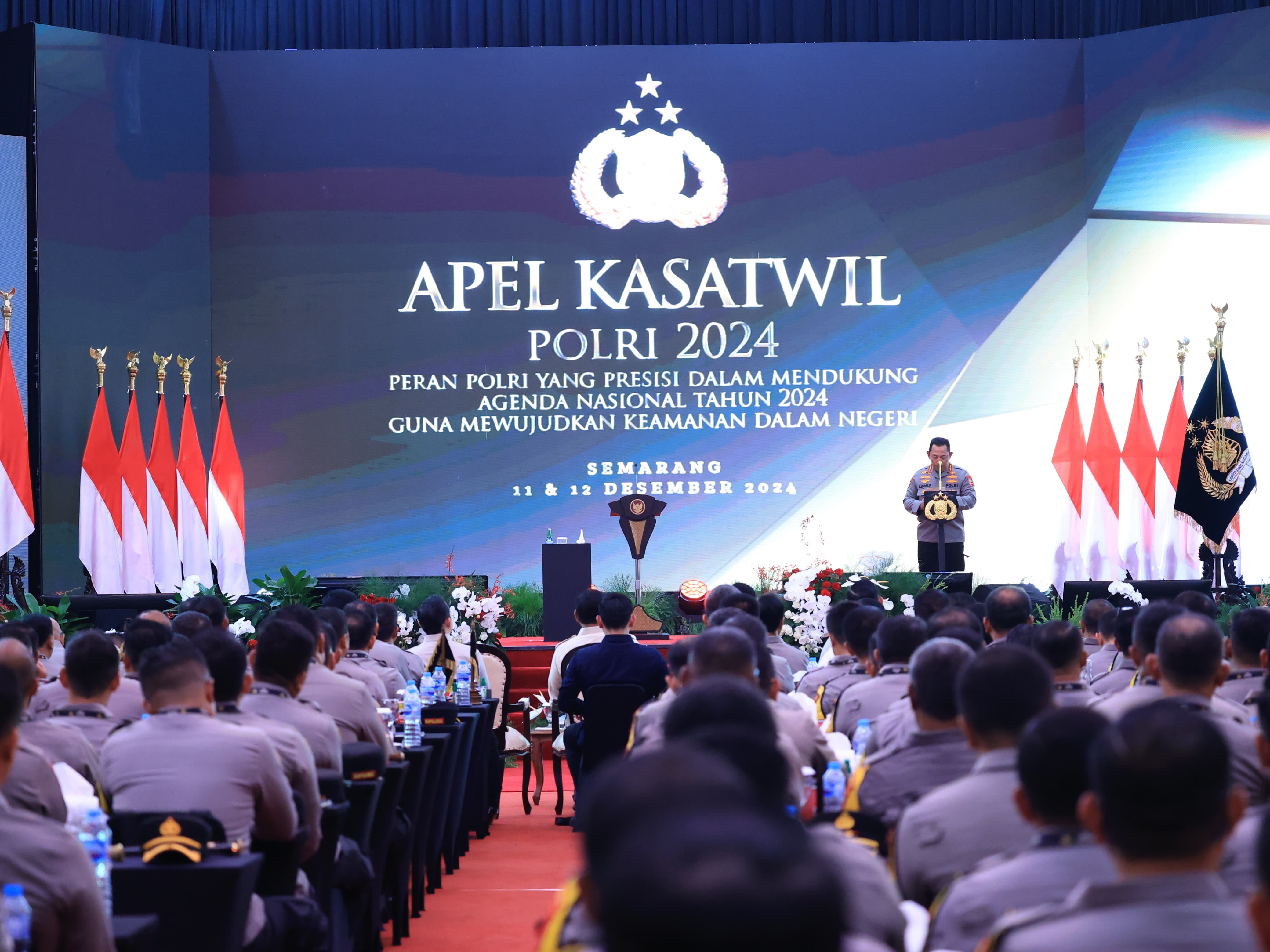 Kapolri Jenderal Pol Listyo Sigit Prabowo di Apel Kasatwil (SinPo.id/ Humas Polri)