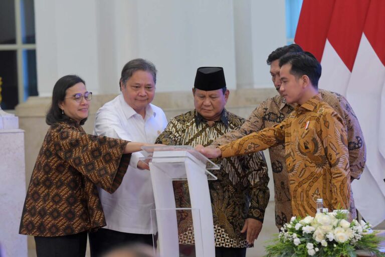 Presiden Prabowo Subianto meluncurkan e-Katalog Versi 6.0 (SinPo.id/ Setpres)