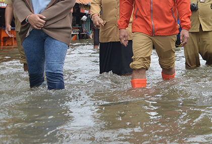 Ilusttasi Banjir Rob Jakarta Utara (SinPo.id/DPRD DKI Jakarta)