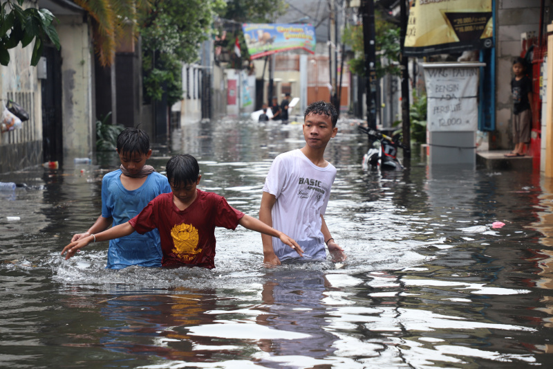 Banjir Jakarta (SinPo.id/ Ashar)