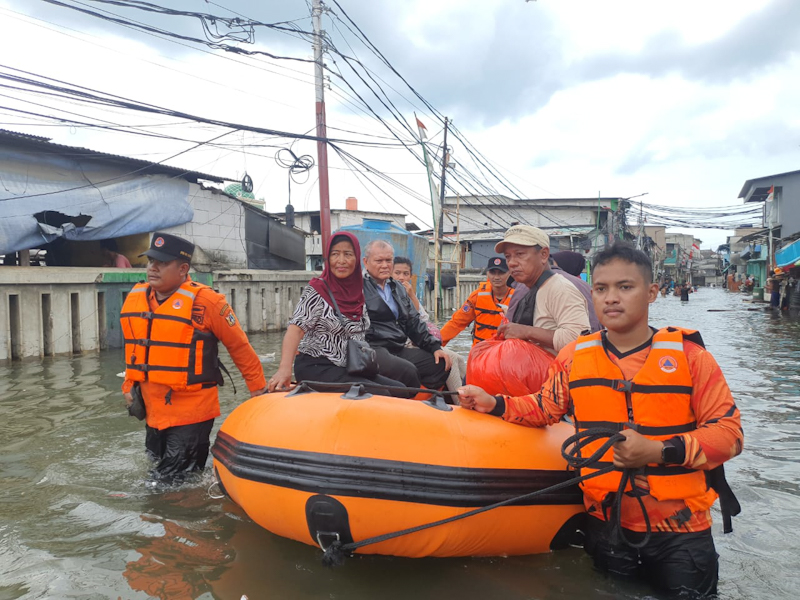 Banjir Rob di Jakut (SinPo.id/Beritajakarta)