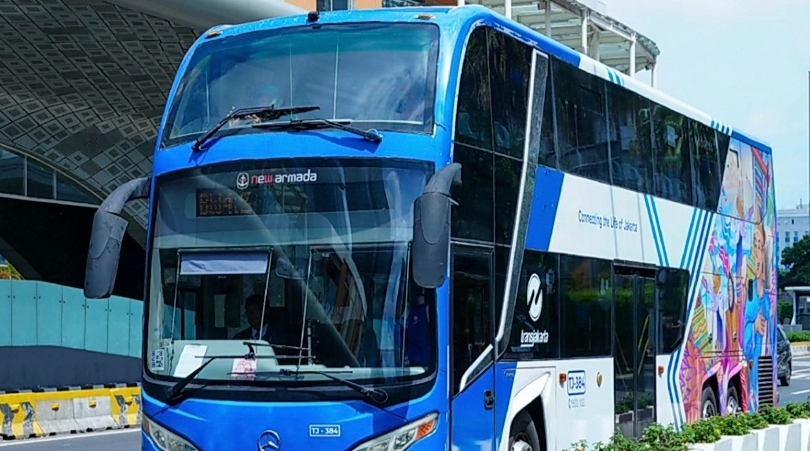 Bus wisata Jakarta explorer dari Transjakarta (SinPo.id/ Pemprov DKI)