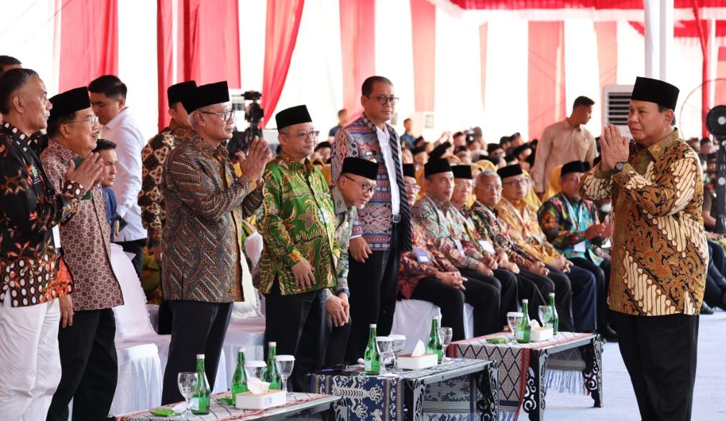 Presiden Prabowo Subianto di Tanwir Muhammadiyah (SinPo.id/ Tim Media)