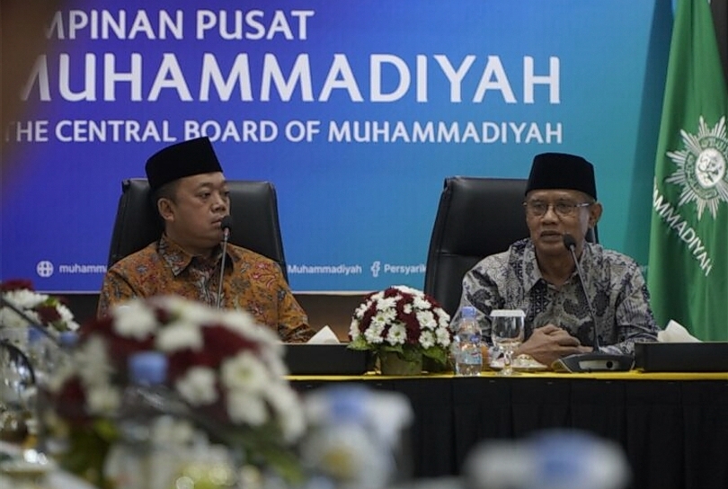 Menteri ATR Nusron Wahid dan Ketum PP Muhammadiyah Haedar Nashir (SinPo.id/ Dok. Muhammadiyah)